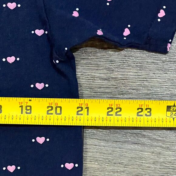 Vintage 90s All Over Print AOP Teddy Bear Tea Party Shirt Puff Print Hearts L - Picture 6 of 7